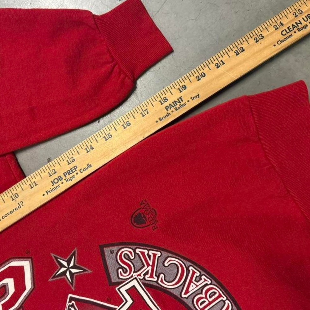 Vintage 90's Jerzees Arkansas Razorbacks Crewneck College Sweater - Picture 8 of 8